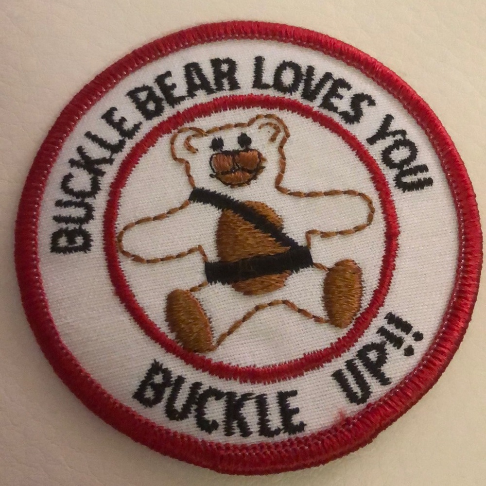 Girl Scout Buckle bear loves you sew on patch
